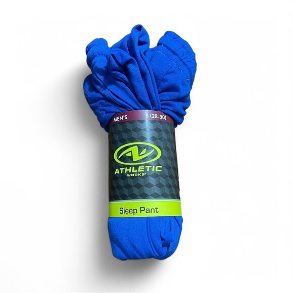 Athletic Works Men's Jersey Sleep Pants BLUE, Small - Picture 1 of 5